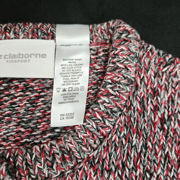 Liz Claiborne Womens Sweater Multi-Color Size Small Cotton Blend Button-up - Picture 8 of 12